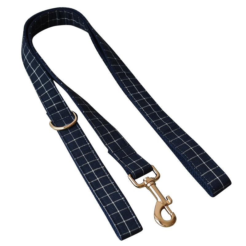 Dog's Personalized Plaid Collar