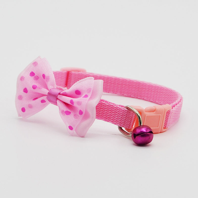 Adjustable Cat Collar with Bow