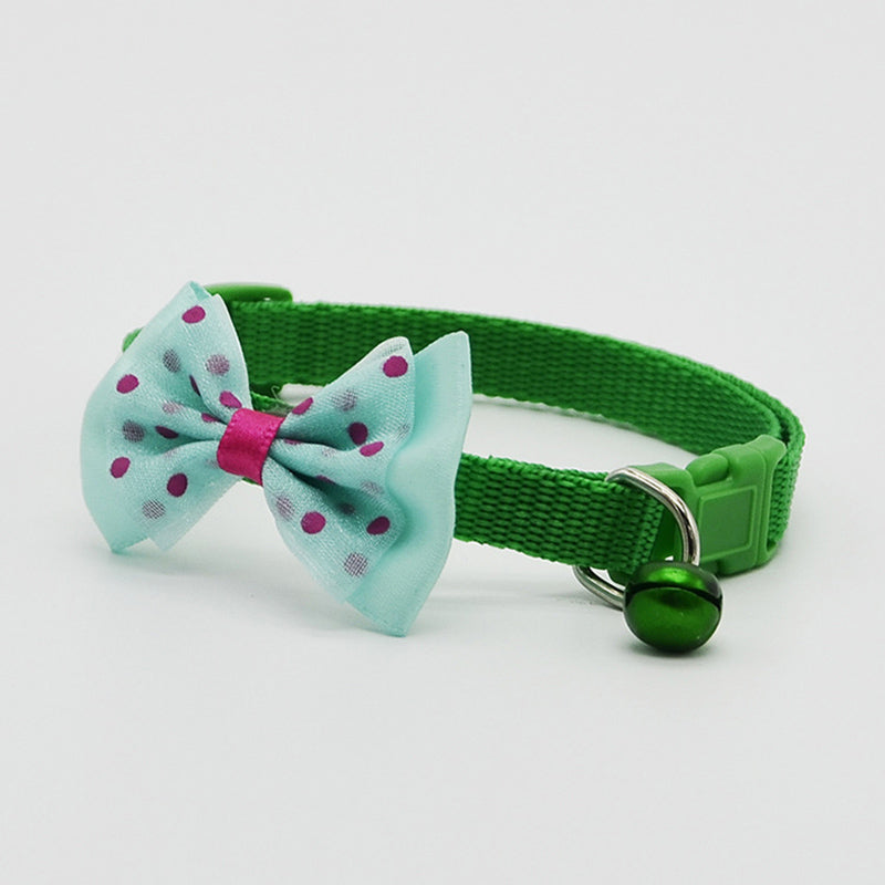 Adjustable Cat Collar with Bow