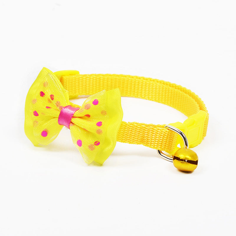Adjustable Cat Collar with Bow