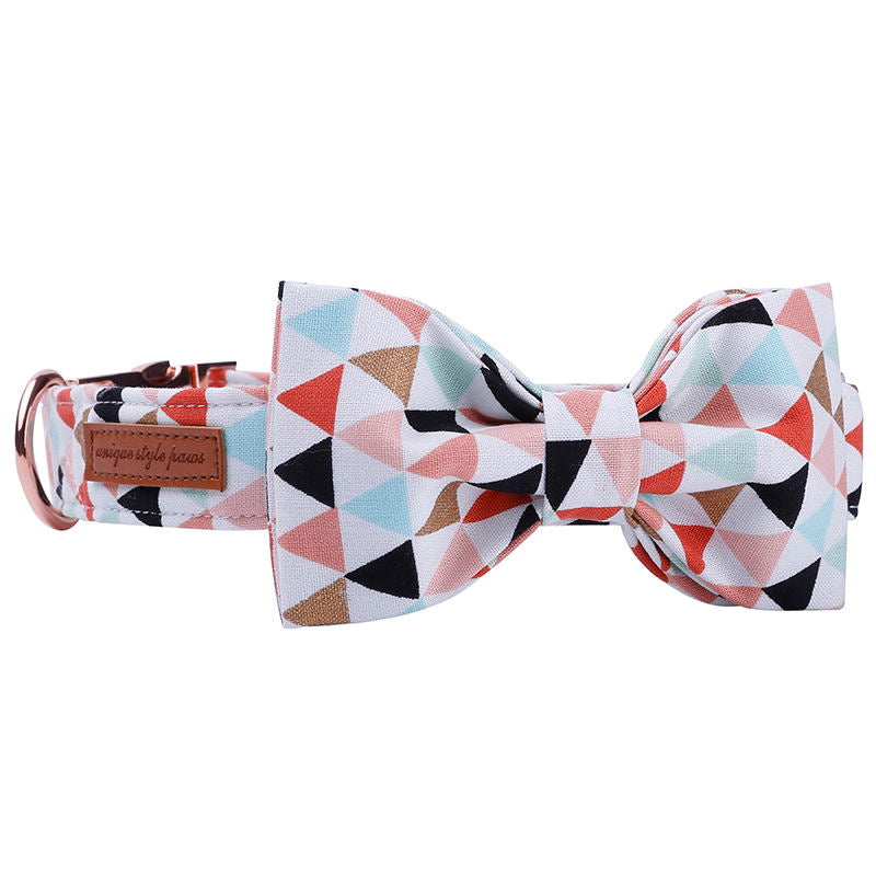 Dog Bowtie Collar and Leash Set