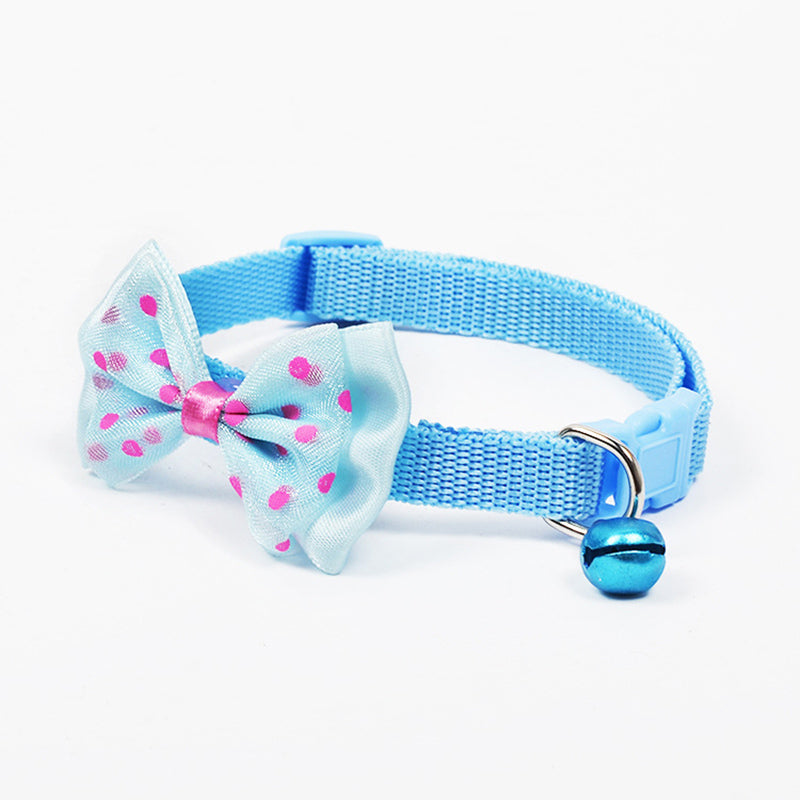 Adjustable Cat Collar with Bow