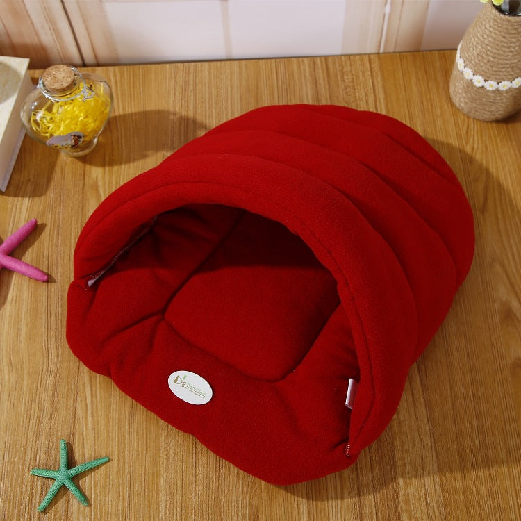Shell Style Winter Warm Dog Bed