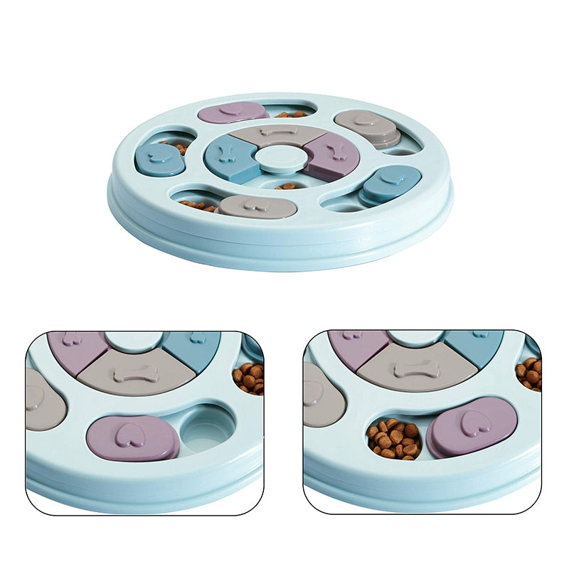 Puzzled Interactive Treat Bowl for Dogs