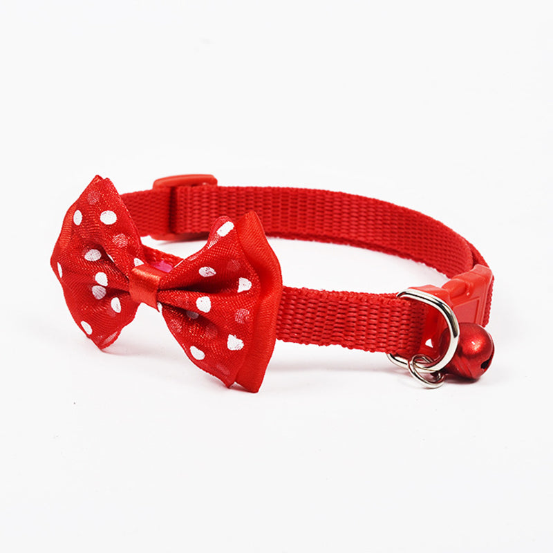 Adjustable Cat Collar with Bow